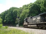 NS 8835 approaches N&W signal mast